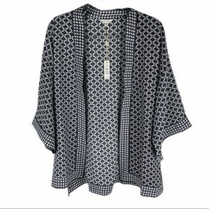 Max Studio Medium Black and White Kimono